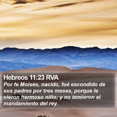 Hebreos 11:23 RVA Bible Verse Image