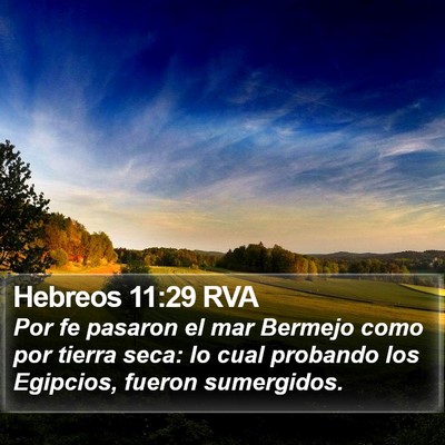 Hebreos 11:29 RVA Bible Verse Image