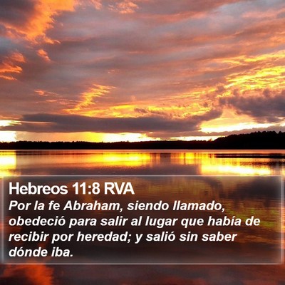 Hebreos 11:8 RVA Bible Verse Image