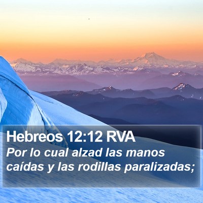 Hebreos 12:12 RVA Bible Verse Image