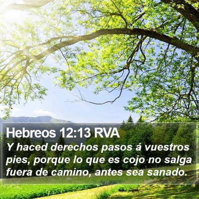 Hebreos 12:13 RVA Bible Verse Image