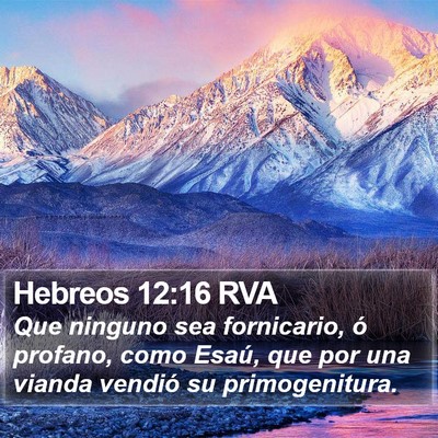 Hebreos 12:16 RVA Bible Verse Image