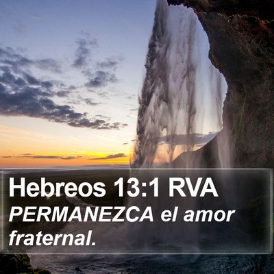 Hebreos 13:1 RVA Bible Verse Image