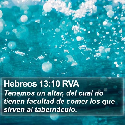 Hebreos 13:10 RVA Bible Verse Image