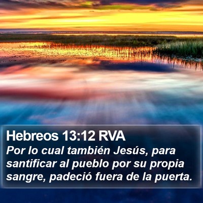 Hebreos 13:12 RVA Bible Verse Image