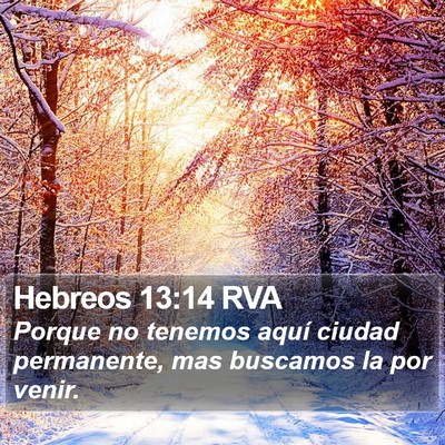 Hebreos 13:14 RVA Bible Verse Image