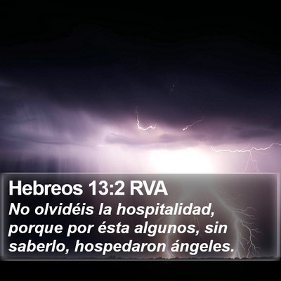 Hebreos 13:2 RVA Bible Verse Image