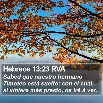 Hebreos 13:23 RVA Bible Verse Image