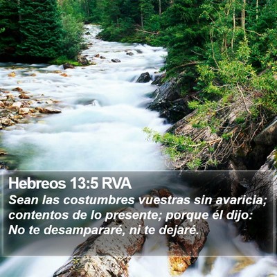 Hebreos 13:5 RVA Bible Verse Image