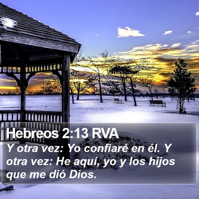 Hebreos 2:13 RVA Bible Verse Image