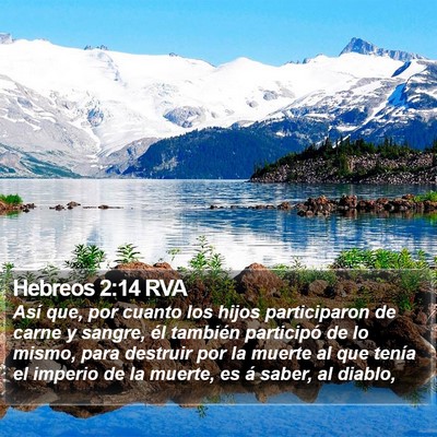 Hebreos 2:14 RVA Bible Verse Image
