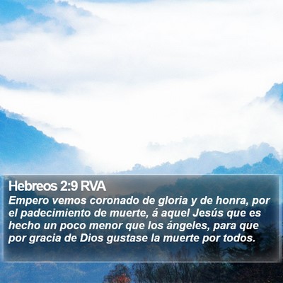 Hebreos 2:9 RVA Bible Verse Image