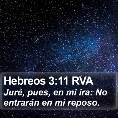 Hebreos 3:11 RVA Bible Verse Image