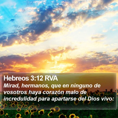 Hebreos 3:12 RVA Bible Verse Image