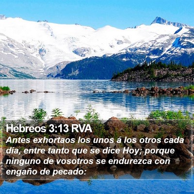 Hebreos 3:13 RVA Bible Verse Image