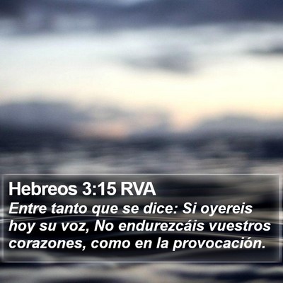 Hebreos 3:15 RVA Bible Verse Image