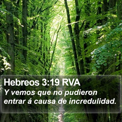 Hebreos 3:19 RVA Bible Verse Image