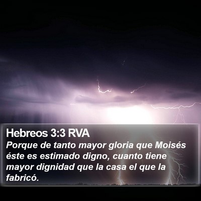 Hebreos 3:3 RVA Bible Verse Image