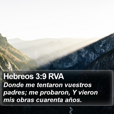 Hebreos 3:9 RVA Bible Verse Image