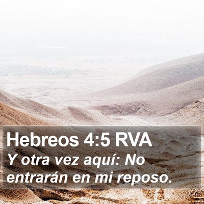 Hebreos 4:5 RVA Bible Verse Image