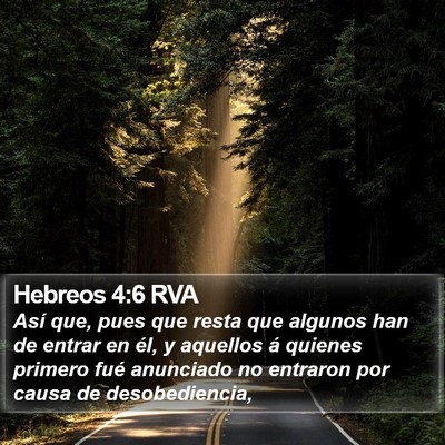 Hebreos 4:6 RVA Bible Verse Image