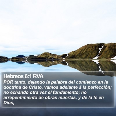 Hebreos 6:1 RVA Bible Verse Image