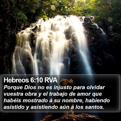 Hebreos 6:10 RVA Bible Verse Image