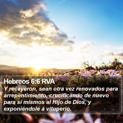 Hebreos 6:6 RVA Bible Verse Image