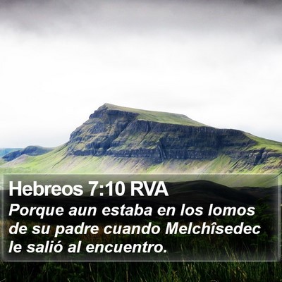 Hebreos 7:10 RVA Bible Verse Image