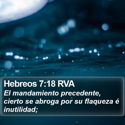 Hebreos 7:18 RVA Bible Verse Image