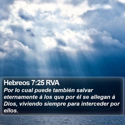 Hebreos 7:25 RVA Bible Verse Image