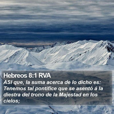 Hebreos 8:1 RVA Bible Verse Image