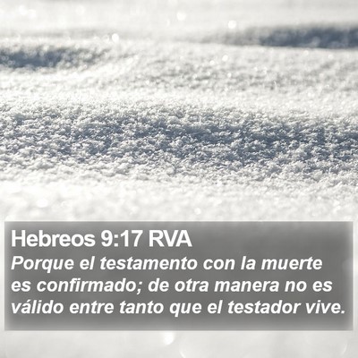 Hebreos 9:17 RVA Bible Verse Image