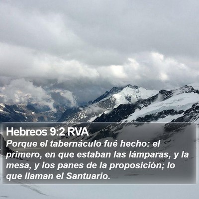 Hebreos 9:2 RVA Bible Verse Image