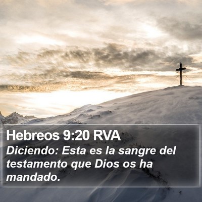 Hebreos 9:20 RVA Bible Verse Image
