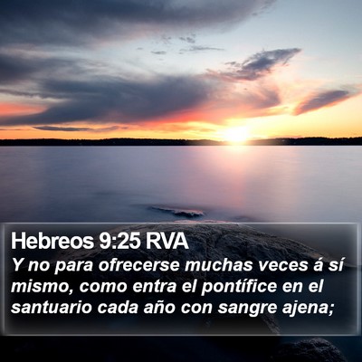 Hebreos 9:25 RVA Bible Verse Image