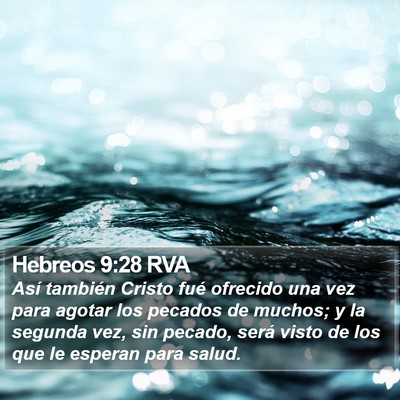 Hebreos 9:28 RVA Bible Verse Image