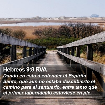 Hebreos 9:8 RVA Bible Verse Image