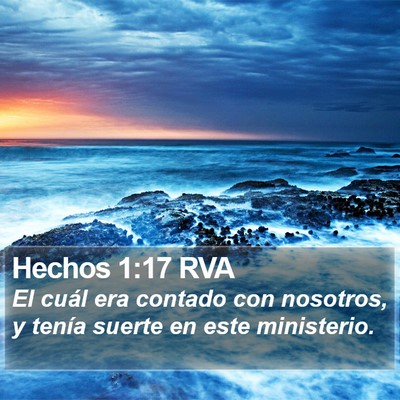 Hechos 1:17 RVA Bible Verse Image