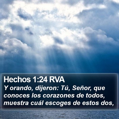 Hechos 1:24 RVA Bible Verse Image