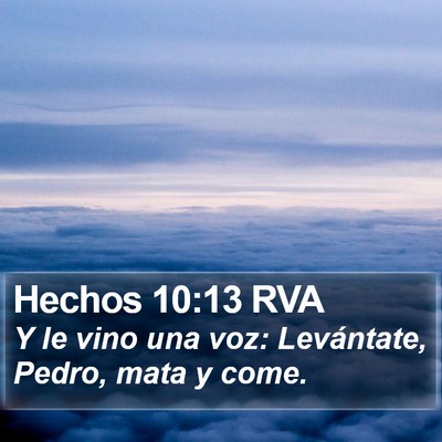 Hechos 10:13 RVA Bible Verse Image