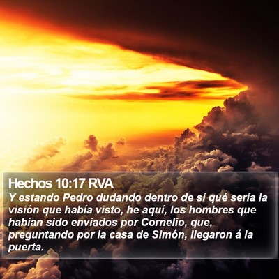 Hechos 10:17 RVA Bible Verse Image