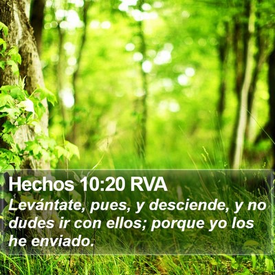 Hechos 10:20 RVA Bible Verse Image