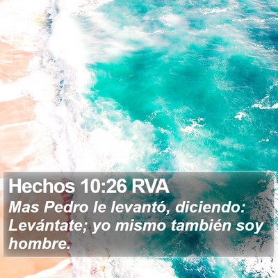 Hechos 10:26 RVA Bible Verse Image