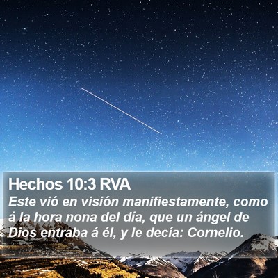Hechos 10:3 RVA Bible Verse Image