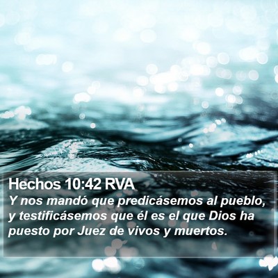 Hechos 10:42 RVA Bible Verse Image