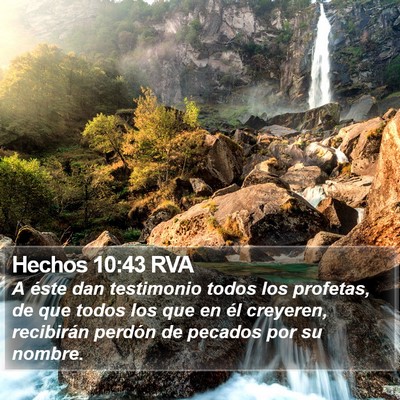 Hechos 10:43 RVA Bible Verse Image