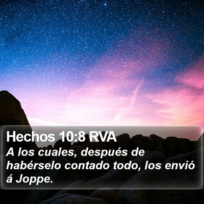 Hechos 10:8 RVA Bible Verse Image