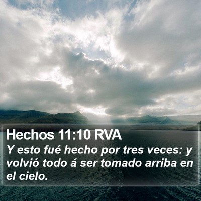 Hechos 11:10 RVA Bible Verse Image