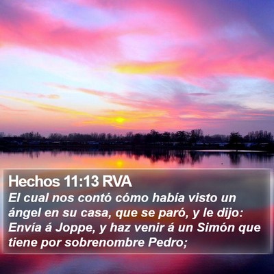 Hechos 11:13 RVA Bible Verse Image